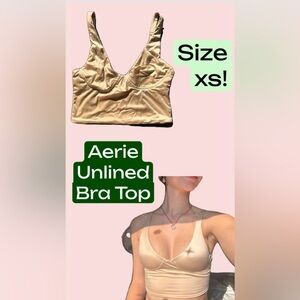 AERIE SMOOTHEZ BRA TOP; Unlined lingerie or going out top
